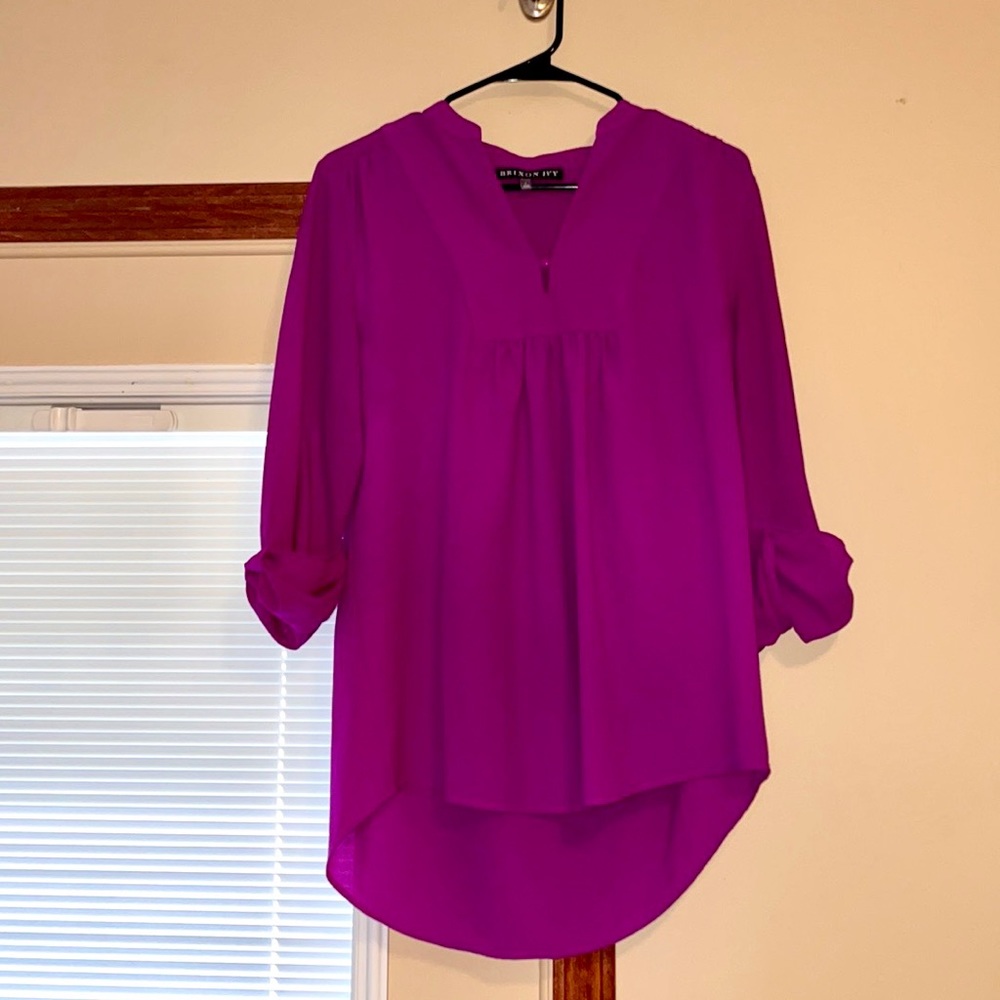 Brixon Ivy, Sylvester Split Neck Blouse